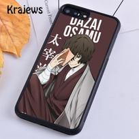 Krajews Dazai Osamu Bungou Stray Dogs Phone Case Cover For iPhone 14 5 6s 7 8 plus X XR XS 11 12 13 pro max Samsung S21 S22ultra iPhone 14 gray