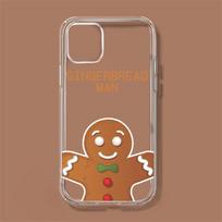 Cute Gingerbread man Phone Case For iPhone 11 12 Mini 13 14 Pro XS Max X 8 7 6s Plus 5 SE XR Transparent Shell iPhone14ProMax