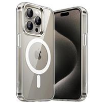 Skaidrus Magsafe magnetinis telefono dėklas, belaidžio įkrovimo apsauginis dangtelis, skirtas iPhone 15 14 13 12 11 Pro Max Mini XS XR 8 For iphone 15 gray