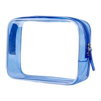 Cosmetic Bag Large Travel Toiletry Cosmetics Storage Make up Organizer for Grooming mėlyna