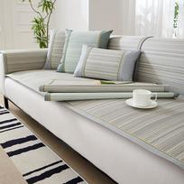 Summer Cool Schoenoplectus Trigueter Palla Summer Mat Sofa Cushion Non-Slip Cushion Full Covered Simple Modern Summer Cool Cushion 60*60cm gray