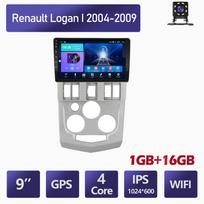 Skirta Renault Logan I 2004-2009 GPS navigacija Android automobilio radijas Vaizdo stereo grotuvas RDS su 1+16GB 1+16GB gray