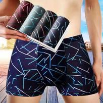 WTEMPO 4 Pcs Boxer for Men Print Underwear Shorts Sexy Boxers Male Underpants XXXXL gray