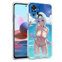 Genshin Impact Hentai Sexy Girl Phone Case For Xiaomi Poco X3 NFC M3 F3 Redmi Note 10 9S 9 8 Pro 7 8T 9C 9A 8A K40 Clear Cover Poco M3 blue