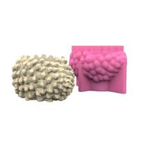 Pine Cone-Silicone Flower  Mold Concrete tick Silicone Candle Holder Mold Succulent Planter Cement Clay Mold pink
