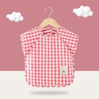New Cotton Foldable Food Waste Pocket Baby Bandana Bibs Creative Plaid Design Infant Baby Burp Cloth for Children Feeding Apron S