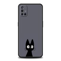 Phone Case For OnePlus 11 10 9 Pro 9T 12R 10R 9R 9RT 10T 8T 8 7 6T 7T Nord 2T CE 2 5G N200 N10 N100 Cover Black Cat Cartoon Cute OnePlus 8 black