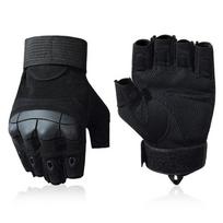 Outdoor Fingerless Gloves Hard Knuckle Paintball Airsoft Hunting Combat Riding Hiking Half Finger Gloves L juoda