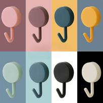 Kitchen Door Behind The Non-trace Hook Clothes Paste Sticky Hook Strong Adhesive Perforation-free Wall Hanging on The Wall Nail Hangers 5*3cm