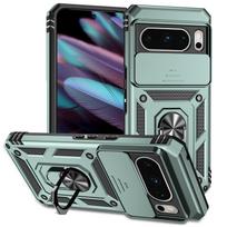 „Google Pixel 8 Pro Case“ „Google Pixel 8 Pro Cover Fundas Coque Slide Lens“ magneto laikiklis, buferis „Pixe 8 7 Pro 7A 6A“ For Pixel 8 Pro black