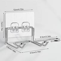 Hair Dryer Holder Rack Wall Mounted Hair Straightener Dryer Holders Bathroom Organizer Storage Rack Shelf Bathroom Accessories white