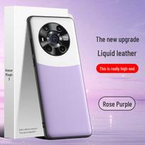 Protective liquid leather case for Honor Magic 3, guards against falls and stains. Ships as one piece. Honor Magic 3 balta/mėlyna