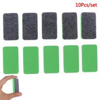 HOT 10pcs Mini Whiteboard Dry Eraser Magnetic Whiteboard Eraser Marker Cleaner Chalk Blackboard Wipe School Office Supplie gray