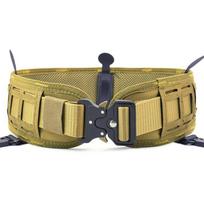 Taktinis kovos diržų rinkinys Airsoft Molle diržas plonas karo diržas, medžioklė karinis vasaros žiemos universalus Molle diržų žurnalų sistema gelsvai ruda