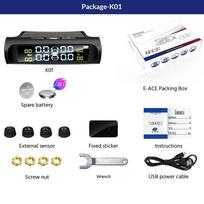 E-ACE saulės energija TPMS automobilių padangų slėgio aliarmo stebėjimo sistema automatinės apsaugos signalizacijos sistemos padangų slėgio temperatūros įspėjimas