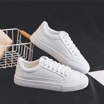Retro Hong Kong Style All-Match White Shoes for Women Spring and Autumn New Student Casual White Shoes Skateboard Shoes Street Shot Women 35