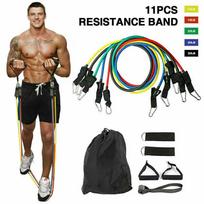 Resistance Bands Workout Exercise Crossfit Fitness Yoga Training Tubes as the picture brown