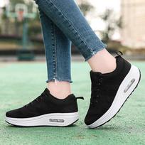New Sports Breathable Rocking Shoes for Women Platform Shoes Women Platform Height Increasing Shoes Muffin 35