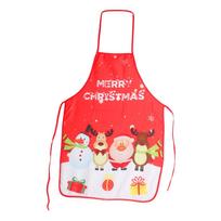Santa Claus Apron Personality Novelty Ornament Kitchen Home Christmas Apron One Size