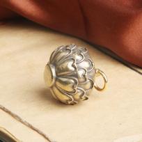 Žalvarinis „Lotus Charms“ smilkalų laikiklis „Lucky Key Chain“ pakabukų piliulių talpyklos butelis beige