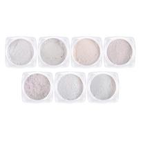 7Pieces Chrome Nail Powder Chrome Effect Nail Powder Set Shiny Nail Glitter Powder Effect for Nail Art Decoration white