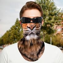 Neck Gaiter Face Mask Breathable Bandana Scarf Cover Sun Dust Protection for Men Women Style A black