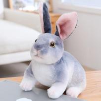Mielas pūkuotas ilgakojis triušis pliušinis žaislas Kūdikiai Vaikai Nuraminimo lėlės Imitacija Ilgaausio triušio pagalvė Kawaii Kalėdinė dovana