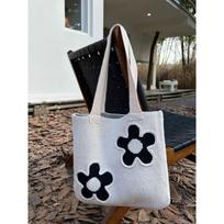 Knit Bag Woven Bag Tote Bag All-in-one Women's Shoulder Bag Carry-on Shopping Bag karališkos mėlynos spalvos