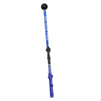 Golfo svingo treniruoklis Sulankstomas treniruočių įrankis Gestų išlyginimo korekcija Apšilimo lazda 72 cm juoda