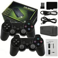 M8 belaidė žaidimų konsolė Nešiojama žaidimų konsolė su 2.4G belaidžiu valdikliu*2 belaidžiu imtuvu*1 USB laidu*1 HDTV laidu*1 ir 64GB TF kortele 64G