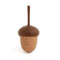 Loose Leaf Tea Strainer with Handle Fine Mesh Silicone Rubber Tea Infuser Mini Pine Cone Shape Tea Maker Reusable Tea Steeper Filter Brewing Tea Ware 1pc