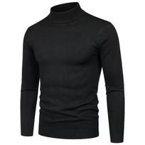 Rudenį ir žiemą neišblunka, nesuplyšę, vienspalviai verpalai, vyriški megztiniai su apatiniu kaklu, megztinis megztinis 4XL balta