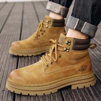 Vyriški Ankle Boots Aukštakulniai Trumpi Sniego Batai Lauko Atsitiktiniai Pliušiniai Batai 45 ruda