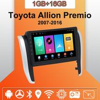 Automobilinis radijas Android Auto Carplay Toyota Allion Premio 2007-2016 Multimedijos grotuvas Pagrindinis įrenginys Stereo GPS navigacija BT WIFI 1+16GB 1+16GB