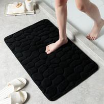 Kilimas su akmenukų raštu toilet U shape 50 * 40CM juoda