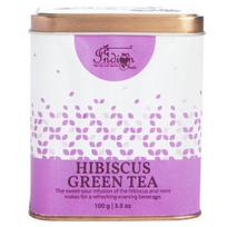 The Indian Chai - Hibiscus Green Tea 100 grams, Rich In Vitamin C & Anti-Oxidants & Boost Collagen for Glowing Healthy Skin gray