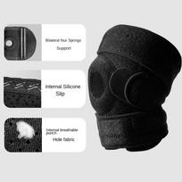 1PCS Basketball Sports Spring Knee Pads Running Cycling Fitness Patella Meniscus Protector Compression Anti-slip Support Brace white