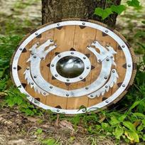 45,72 cm Viduramžių Valhalos Jūros Drakono Autentiškas Vikingų Skydas Dovana Paruoštas Mūšiui Vikingų Skydas beige
