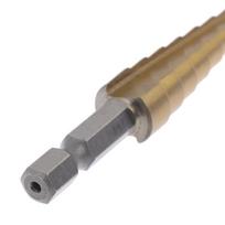 3–12 mm padengtas laiptuotas grąžtas šešiakampės rankenos grąžtas metalo gręžimo elektrinis įrankis