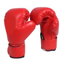 Vaikams Suaugusiems Bokso Pirštinės PU Oda Punch Pirštinės Mergaitėms Berniukams Taekwondo Kikbokso reikmenys Karate Sparring reikmenys namų sporto salėje red