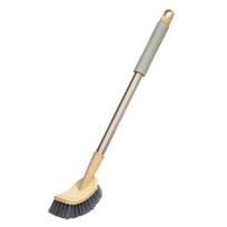 Deep Cleaning Flexible Useful Easy Clean Anti-slip Ergonomic Toilet Cleaner Scrubber gray