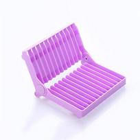 Plastikinė padėklo lentyna 20 * 15 cm praktiška stalo reikmenų lentyna, taupanti erdvę, kanalizacijos lentynos 1 komplektas virtuvės reikmenų violetinė