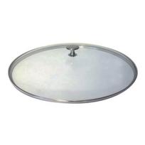 Couvercle en Verre - STAUB - 30 cm - Rond - Transparent - Poignée Nickelée