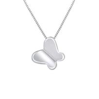 Pendentif Enfants - LÉA & ARTHUR - Motif PAPILLON - Argent 925 - Rhodié - Mixte white