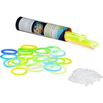 Lot de 100 Bracelets fluorescents, batons Lumineux, 100 pièces, avec connecteurs, Plastique PVC, 6 Couleurs[66]