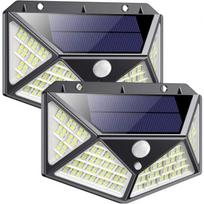 Lauko saulės lempa 100 LED, 3 išmanūs režimai Lauko saulės apšvietimas su saulės judesio detektoriumi Puissa[n1694]