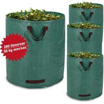 Sodo atliekų maišai - Tvirti - 280L - 50kg - 4 vnt. - Atsparūs plyšimui juoda