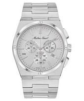 Mathey-Tissot Zeus Chrono Stainless Steel Silver Dial Quartz H118CHAS Men's Watch sidabras