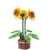 Miesto Kūryba Puokštė Gėlė Cymbidium Faberi Bonsai Vazoninis augalas Namų dekoravimas Statybinės kaladėlės Plytos Vaikų Žaislai