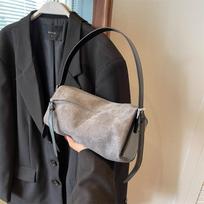 Autumn Winter Vintage Suede Crossbody Bag for Women Luxury Designer Single Shoulder Underarm Bags Versatile Handbags black